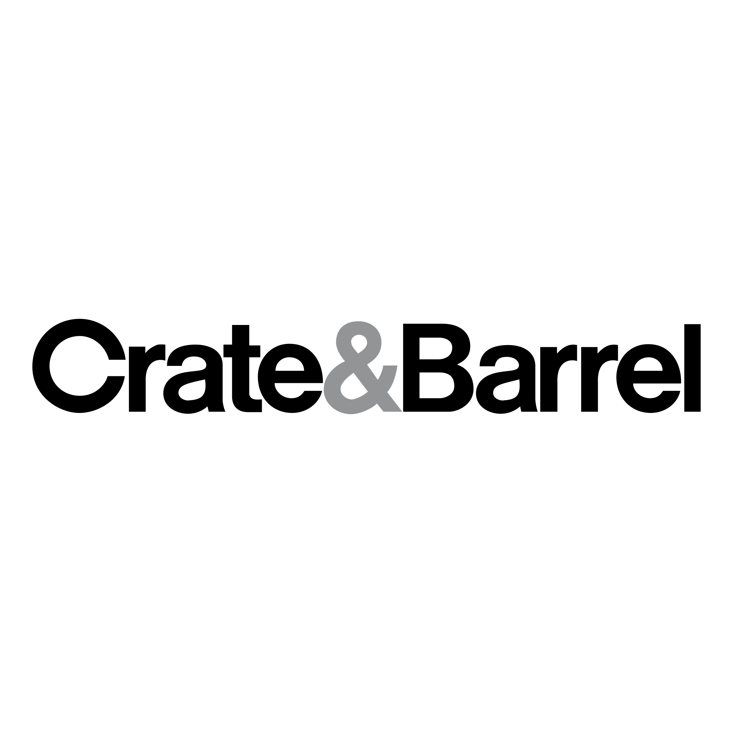 crate barrel logo png transparent